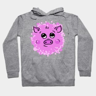 Pink Pig Splash Hoodie